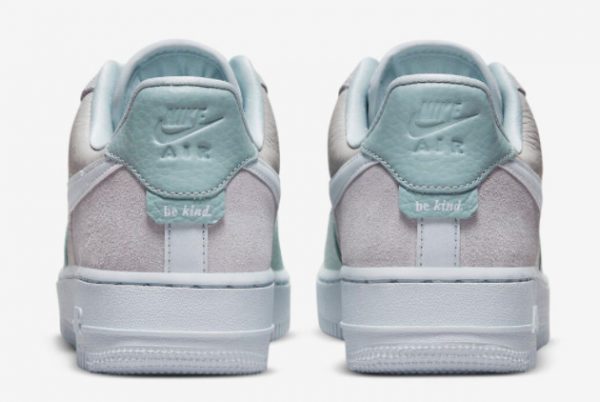 New Nike Air Force 1 Low Be Kind Football Grey Aura-Ocean Cube 2022 For Sale DR3100-001-3