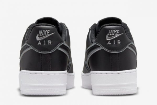 New Nike Air Force 1 Low Black Reflective Black Black-White 2022 For Sale DQ5020-010-3