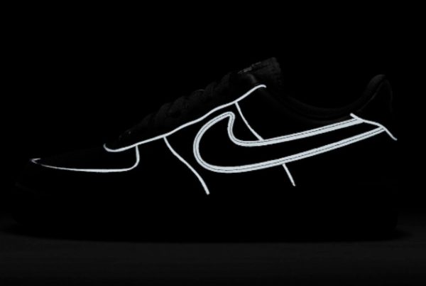 New Nike Air Force 1 Low Black Reflective Black Black-White 2022 For Sale DQ5020-010-4