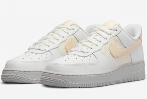 New Nike Air Force 1 Low Cross Stitch Cream 2022 For Sale DJ9945-100-2