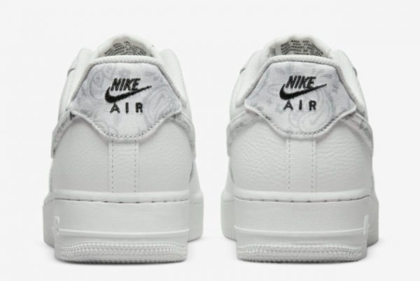 New Nike Air Force 1 Low White Paisley White Grey Fog-White 2022 For Sale DJ9942-100-3