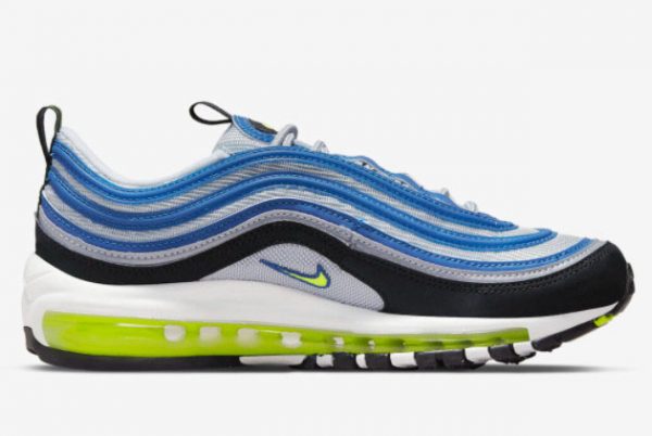New Nike Air Max 97 OG Atlantic Blue Voltage Yellow 2022 For Sale DQ9131-400-1