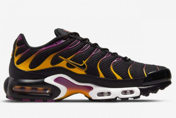New Nike Air Max Plus Black Purple-Gold 2022 For Sale DX2663-001-1