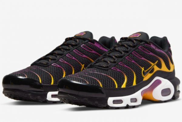 New Nike Air Max Plus Black Purple-Gold 2022 For Sale DX2663-001-2