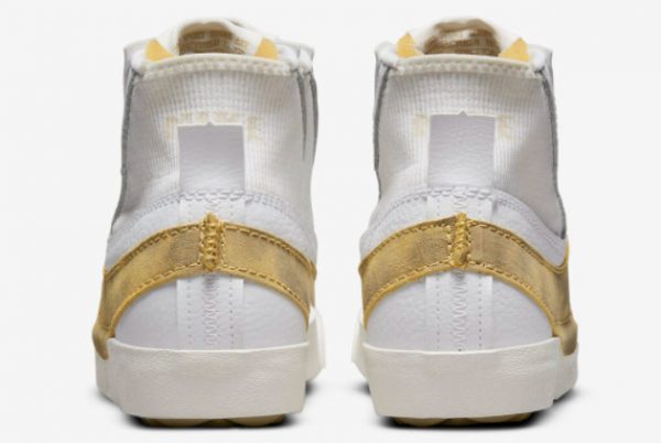 New Nike Blazer Mid ’77 Jumbo Sanded Gold White Sanded Gold-Wheat Grass 2022 For Sale DV6481-100-3