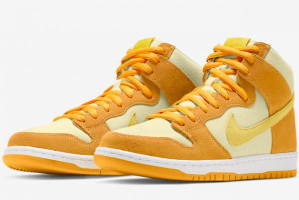 New Nike SB Dunk High Pineapple White Yellow 2022 For Sale DM0808-700-2