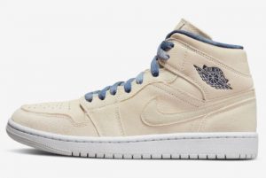 Cheap We first shared some first images of the upcoming Air Jordan 1 Mid WMNS Sanddrift Sanddrift Midnight Navy-White-Sail 2022 For Sale DM9126-104