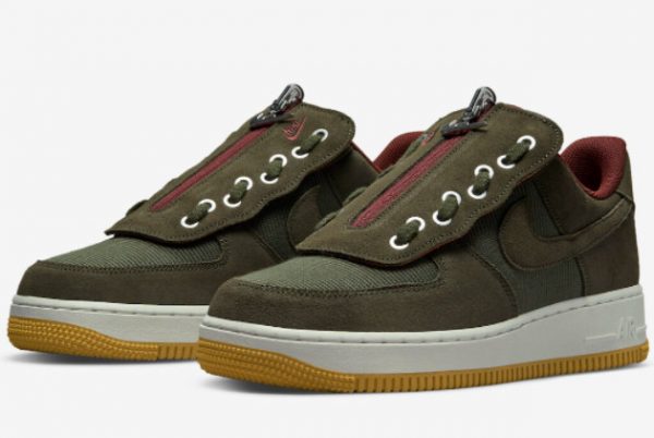 cheap nike pol air force 1 low shroud olive green 2022 for sale dh7578 300 2 600x402