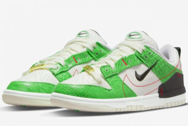 Cheap Nike shoes Dunk Low Disrupt 2 Just Do It Green Snakeskin 2022 For Sale DV1491-101-2