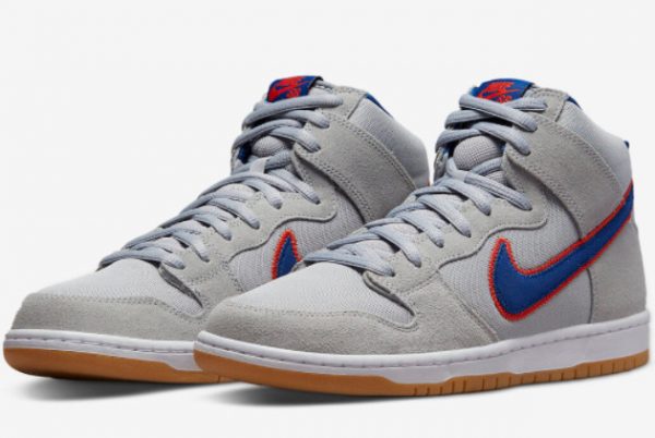 Cheap nike releases a dunk high olive green High New York Mets Cloud Grey Hotspur Blue-Team Orange-White 2022 For Sale DH7155-001-2